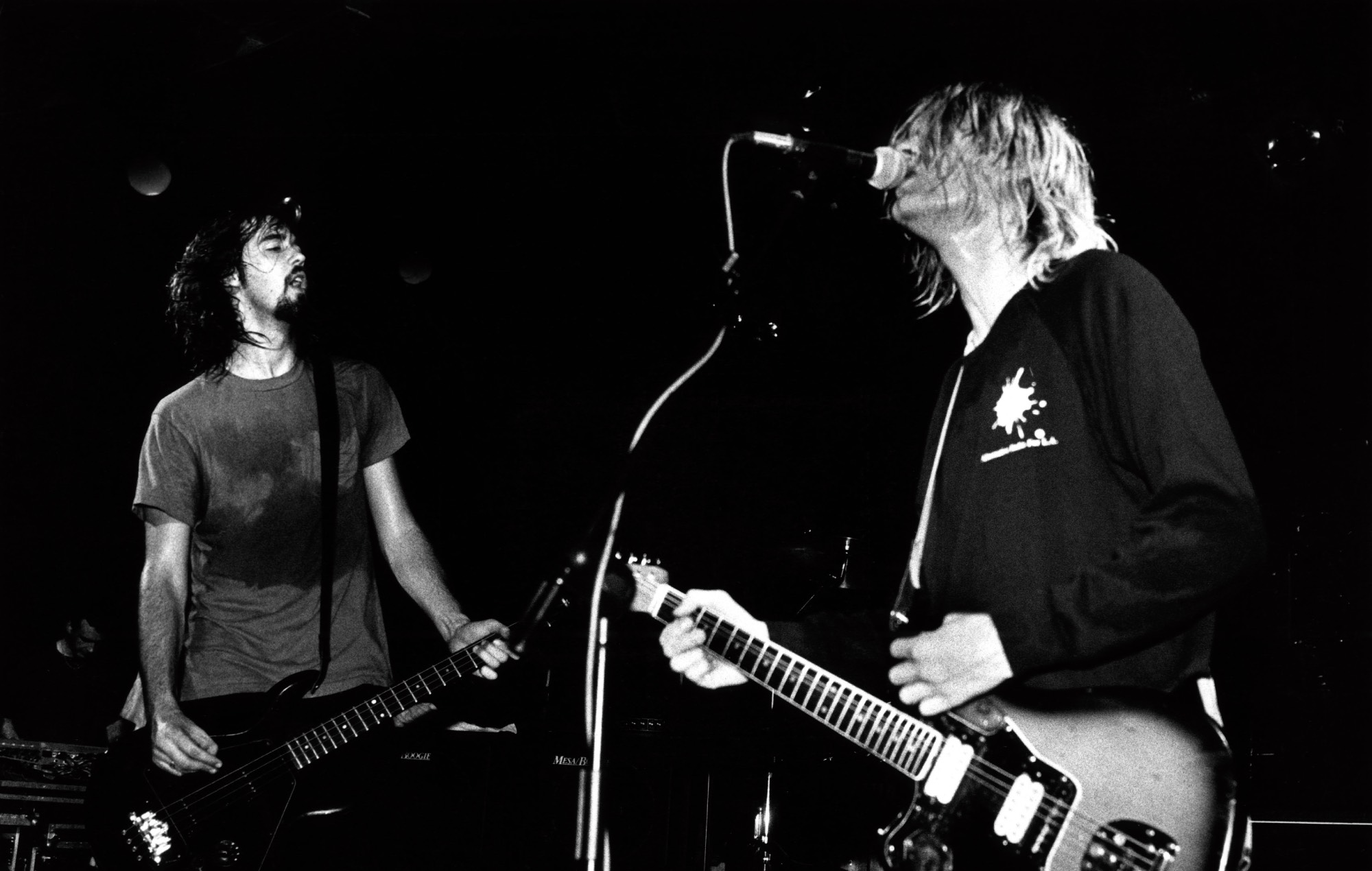 Krist Novoselic and Kurt Cobain